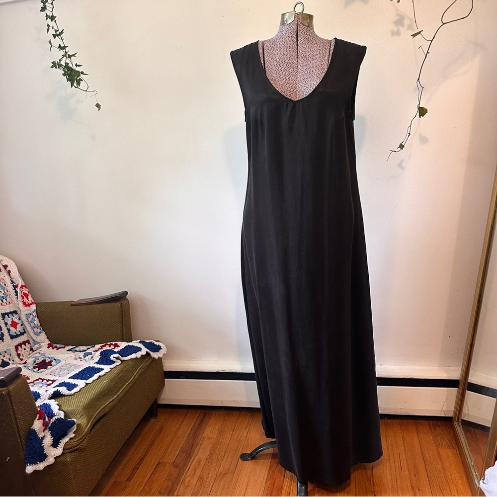 Simple Black Maxi Dress